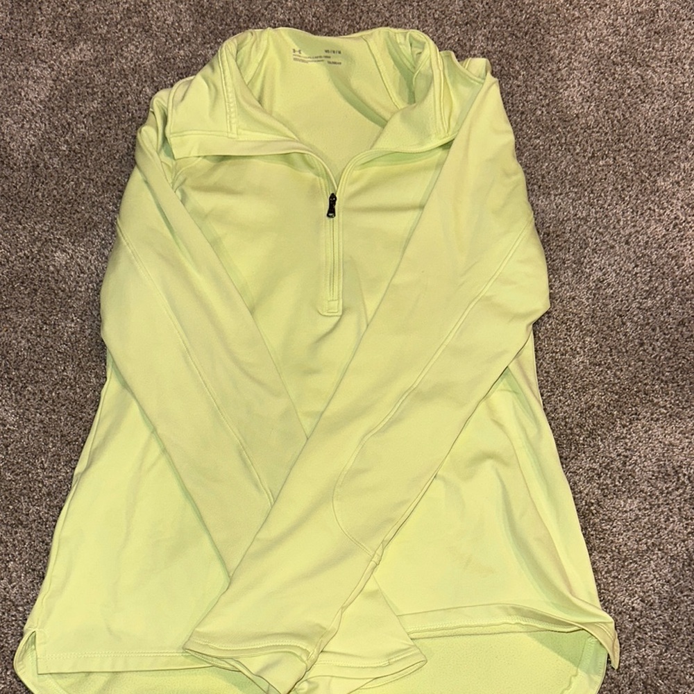 Neon Yellow Quarter-Zip Pullover